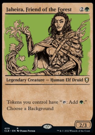 Jaheira, Friend of the Forest (Showcase) [Commander Legends: Battle for Baldur's Gate] - The Mythic Store | 24h Order Processing