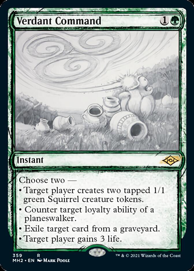 Verdant Command (Sketch) [Modern Horizons 2] - The Mythic Store | 24h Order Processing
