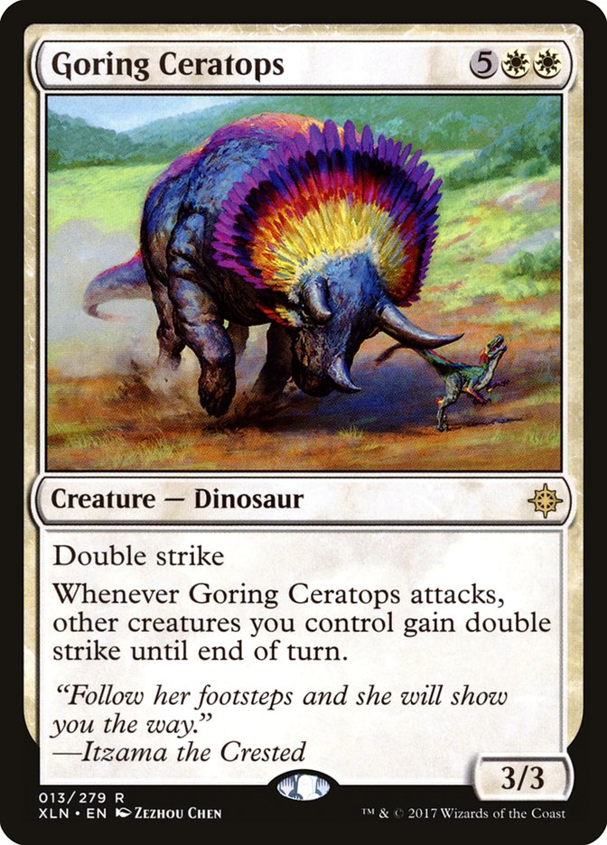 Goring Ceratops [Ixalan] - The Mythic Store | 24h Order Processing