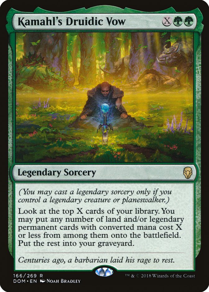 Kamahl's Druidic Vow [Dominaria] - The Mythic Store | 24h Order Processing
