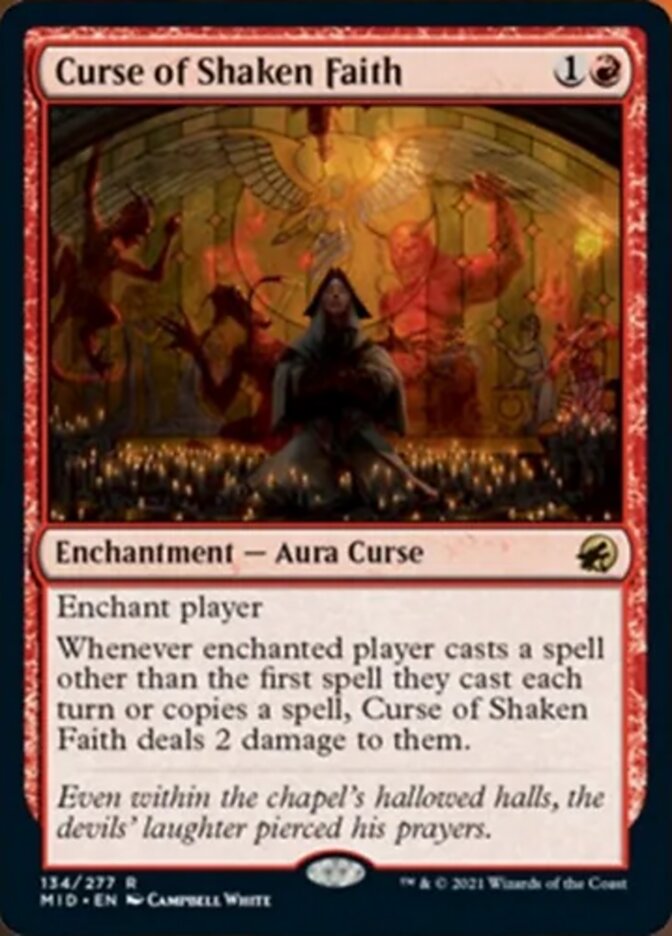 Curse of Shaken Faith [Innistrad: Midnight Hunt] - The Mythic Store | 24h Order Processing
