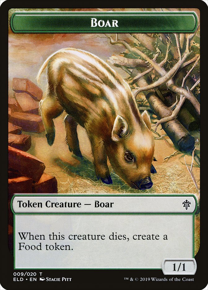 Boar Token [Throne of Eldraine Tokens] - The Mythic Store | 24h Order Processing