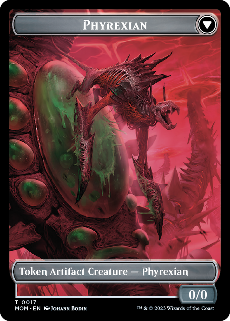 Incubator // Phyrexian (17) Double-Sided Token [March of the Machine Tokens] - The Mythic Store | 24h Order Processing