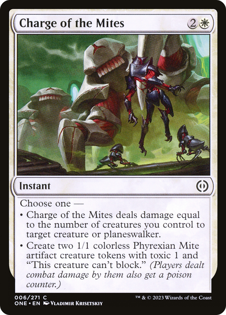 Charge of the Mites [Phyrexia: All Will Be One] - The Mythic Store | 24h Order Processing