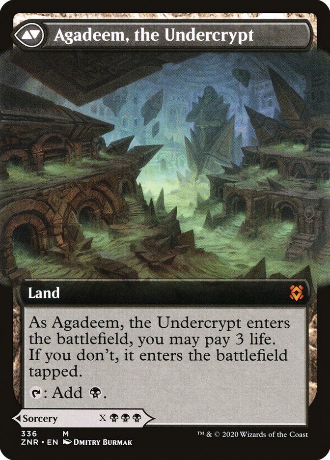 Agadeem's Awakening // Agadeem, the Undercrypt (Extended Art) [Zendikar Rising] - The Mythic Store | 24h Order Processing