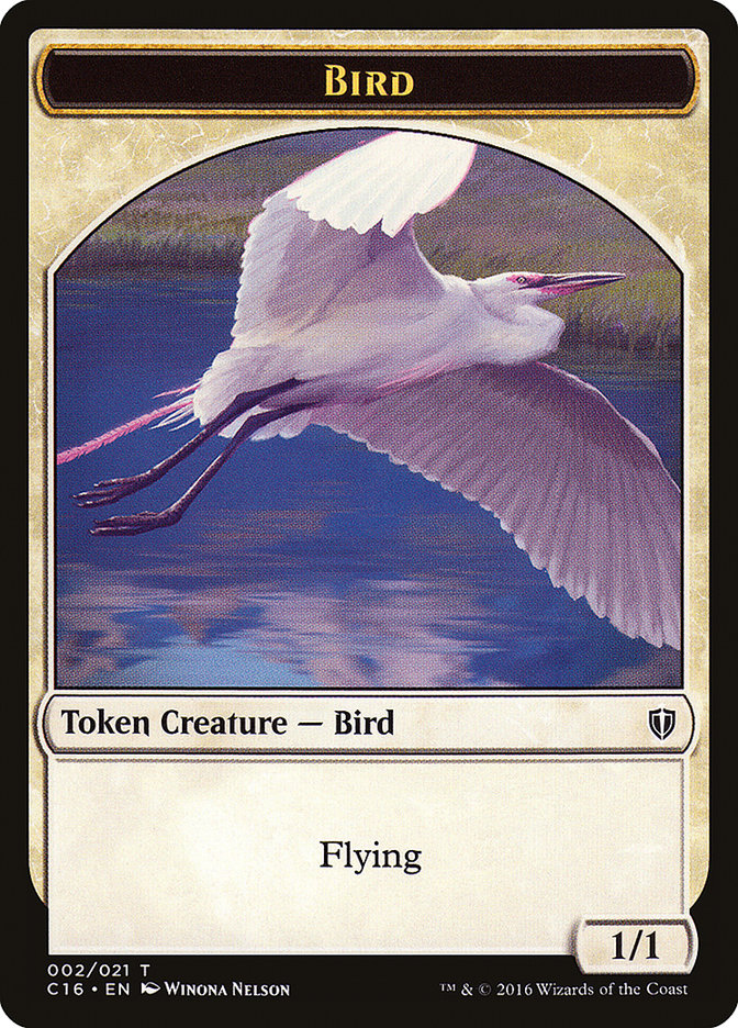Bird (002) // Saproling (016) Double-Sided Token [Commander 2016 Tokens] - The Mythic Store | 24h Order Processing