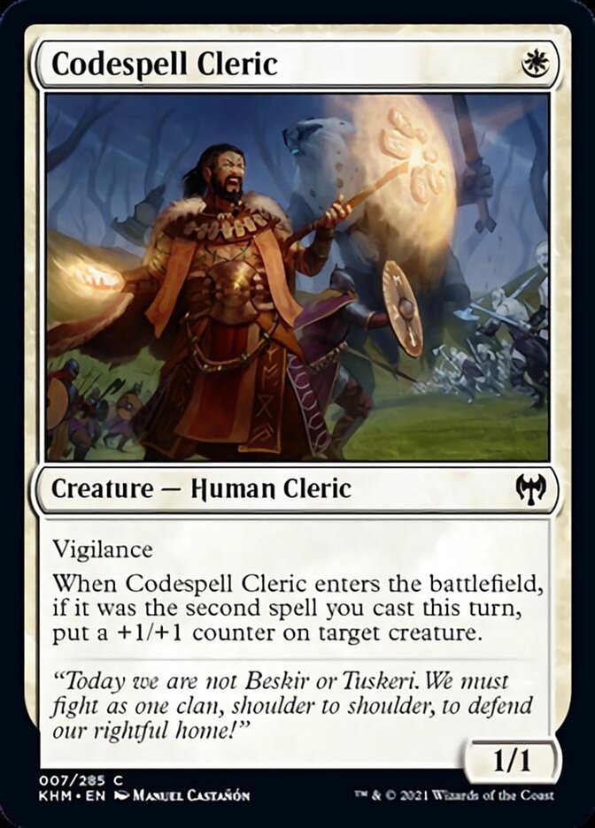 Codespell Cleric [Kaldheim] - The Mythic Store | 24h Order Processing