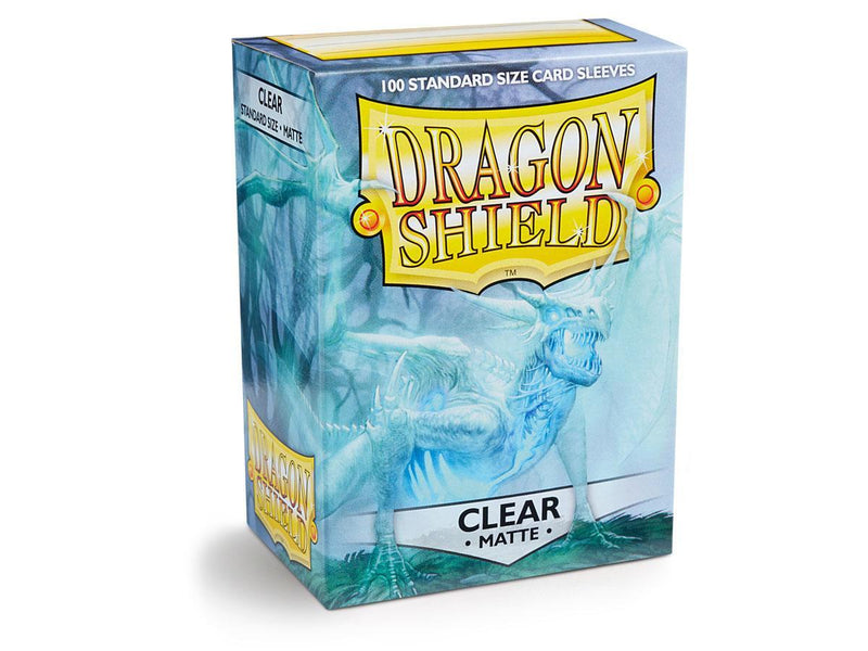 Dragon Shield Matte Sleeve - Clear ‘Angrozh’ 100ct - The Mythic Store | 24h Order Processing
