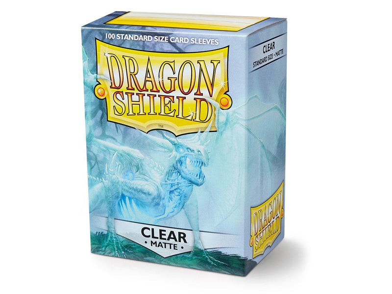 Dragon Shield Matte Sleeve - Clear ‘Angrozh’ 100ct - The Mythic Store | 24h Order Processing