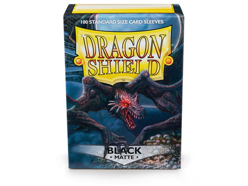 Dragon Shield Matte Sleeve - Black ‘Rhipodon’ 100ct - The Mythic Store | 24h Order Processing
