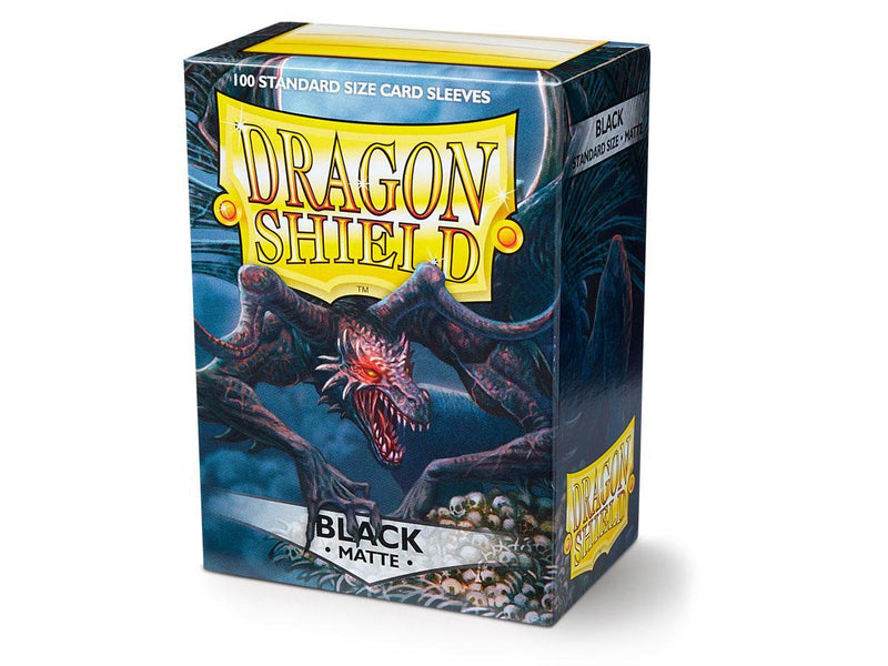 Dragon Shield Matte Sleeve - Black ‘Rhipodon’ 100ct - The Mythic Store | 24h Order Processing