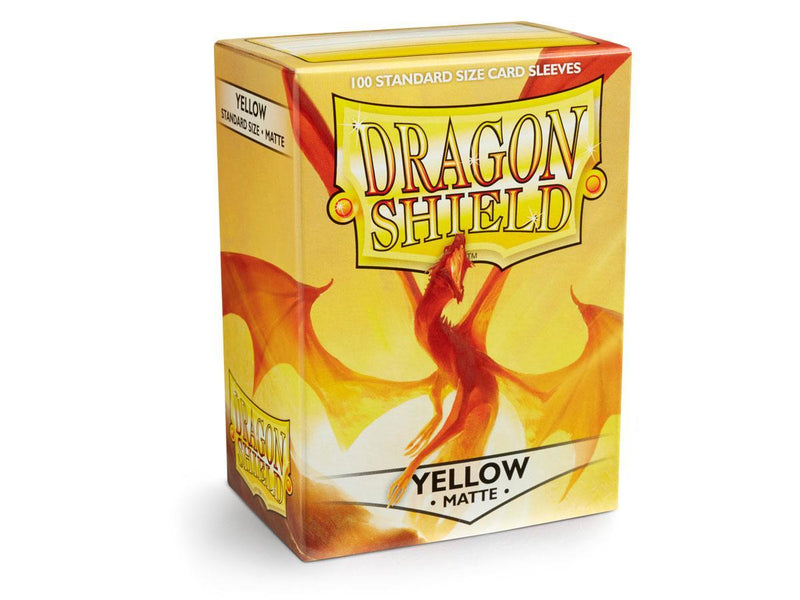 Dragon Shield Matte Sleeve - Yellow ‘Elichaphaz’ 100ct - The Mythic Store | 24h Order Processing