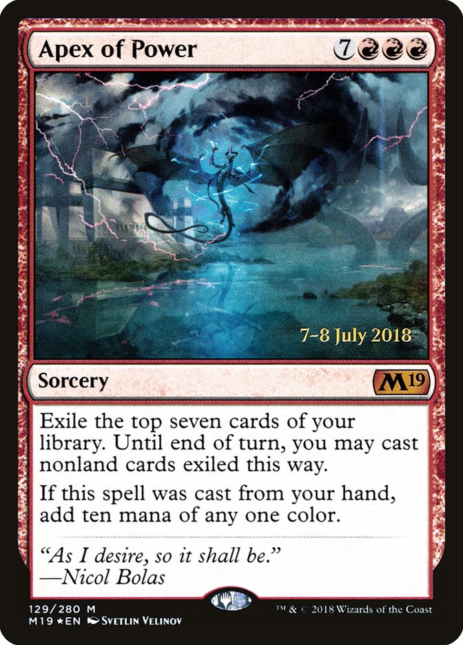 Apex of Power [Core Set 2019 Prerelease Promos] - The Mythic Store | 24h Order Processing