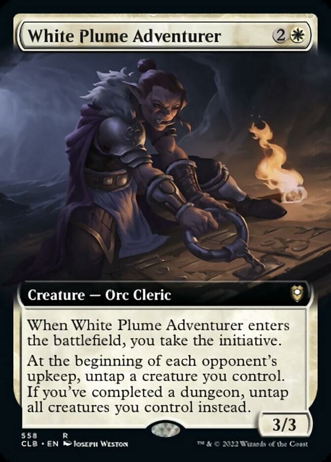 White Plume Adventurer (Extended Art) [Commander Legends: Battle for Baldur's Gate] - The Mythic Store | 24h Order Processing