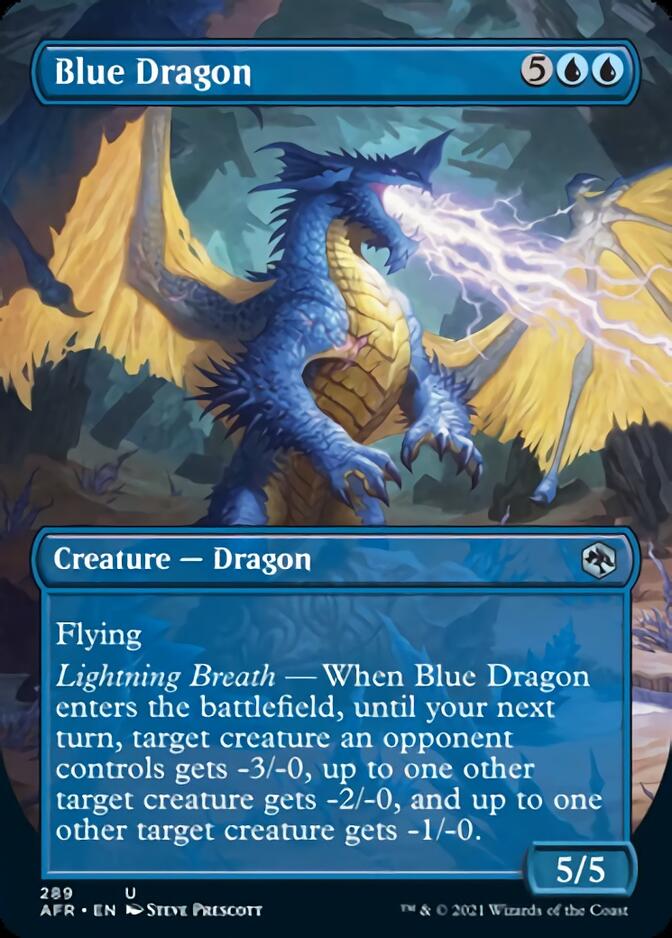 Blue Dragon (Borderless Alternate Art) [Dungeons & Dragons: Adventures in the Forgotten Realms] - The Mythic Store | 24h Order Processing
