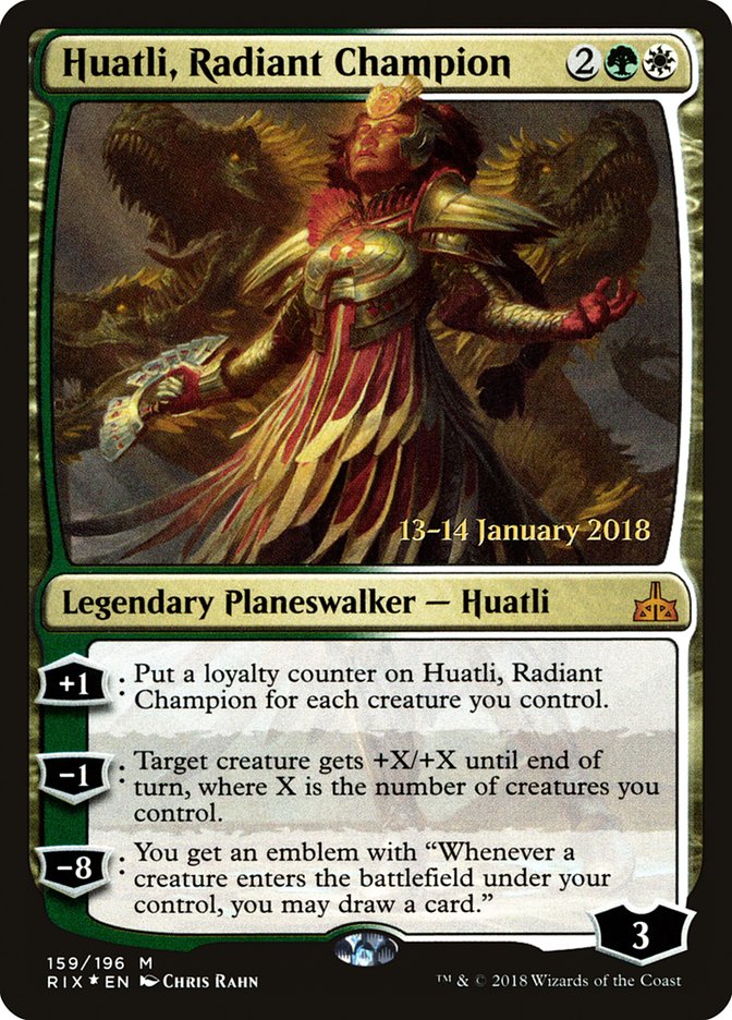 Huatli, Radiant Champion [Rivals of Ixalan Prerelease Promos] - The Mythic Store | 24h Order Processing