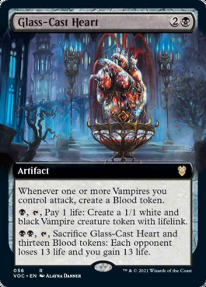 Glass-Cast Heart (Extended Art) [Innistrad: Crimson Vow Commander] - The Mythic Store | 24h Order Processing