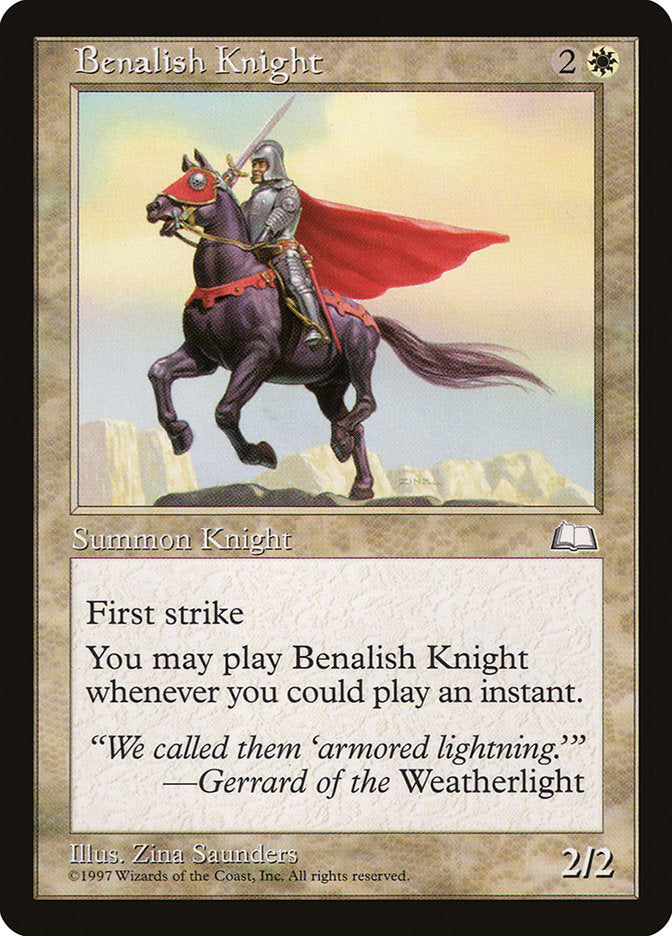 Benalish Knight [Weatherlight] - The Mythic Store | 24h Order Processing