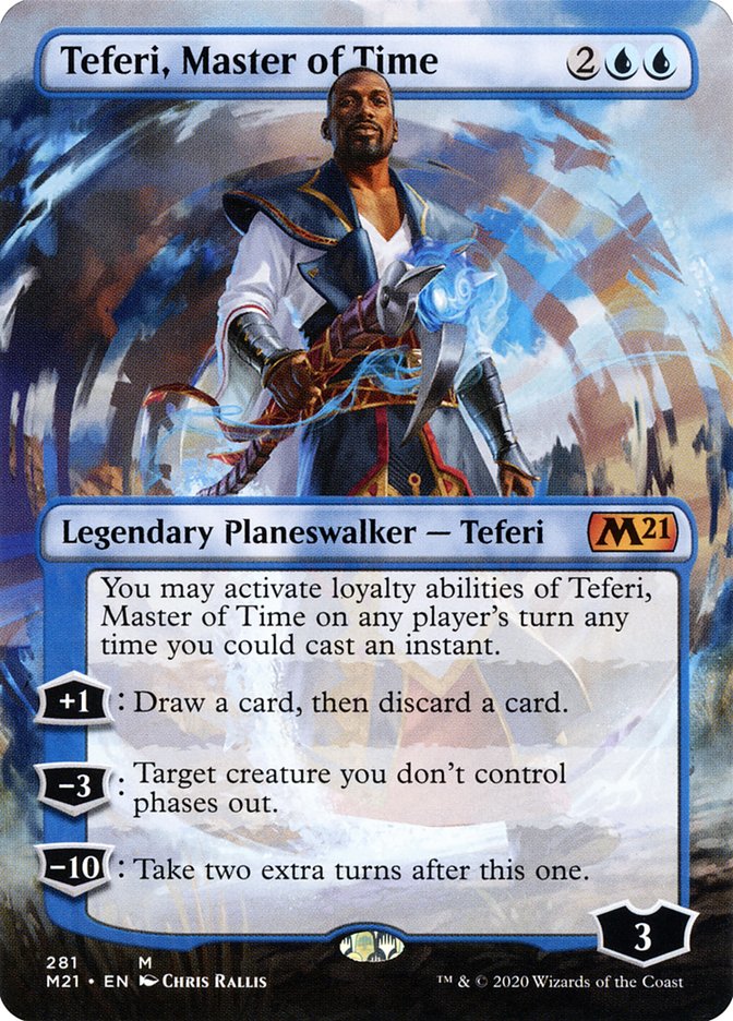 Teferi, Master of Time (Borderless) [Core Set 2021] - The Mythic Store | 24h Order Processing