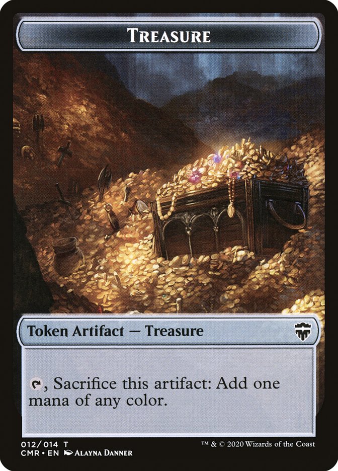 Rock // Treasure Double-Sided Token [Commander Legends Tokens] - The Mythic Store | 24h Order Processing