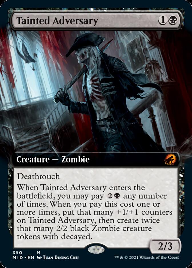 Tainted Adversary (Extended Art) [Innistrad: Midnight Hunt] - The Mythic Store | 24h Order Processing