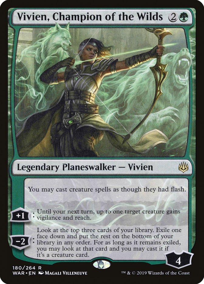 Vivien, Champion of the Wilds [War of the Spark] - The Mythic Store | 24h Order Processing