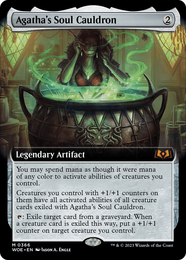 Agatha's Soul Cauldron (Extended Art) [Wilds of Eldraine] - The Mythic Store | 24h Order Processing