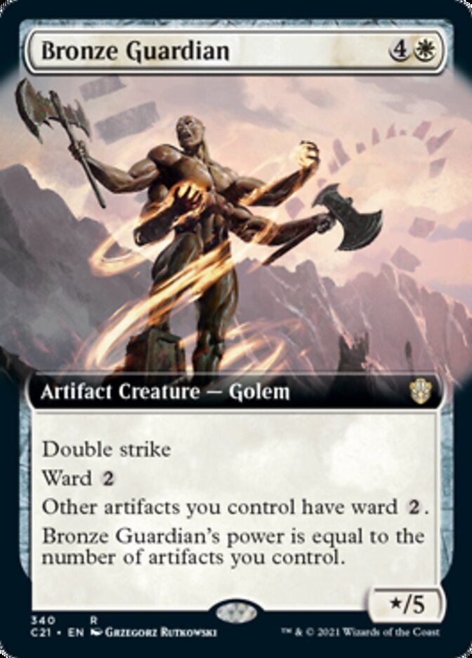 Bronze Guardian (Extended Art) [Commander 2021] - The Mythic Store | 24h Order Processing