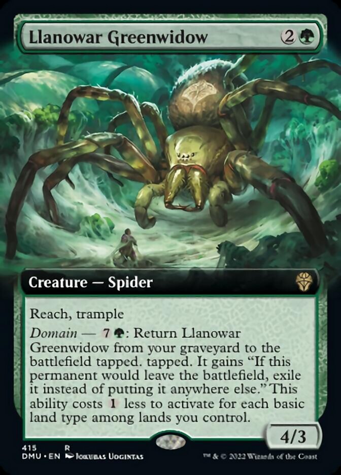 Llanowar Greenwidow (Extended Art) [Dominaria United] - The Mythic Store | 24h Order Processing