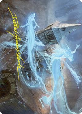 Hallowed Haunting Art Card (Gold-Stamped Signature) [Innistrad: Crimson Vow Art Series] - The Mythic Store | 24h Order Processing