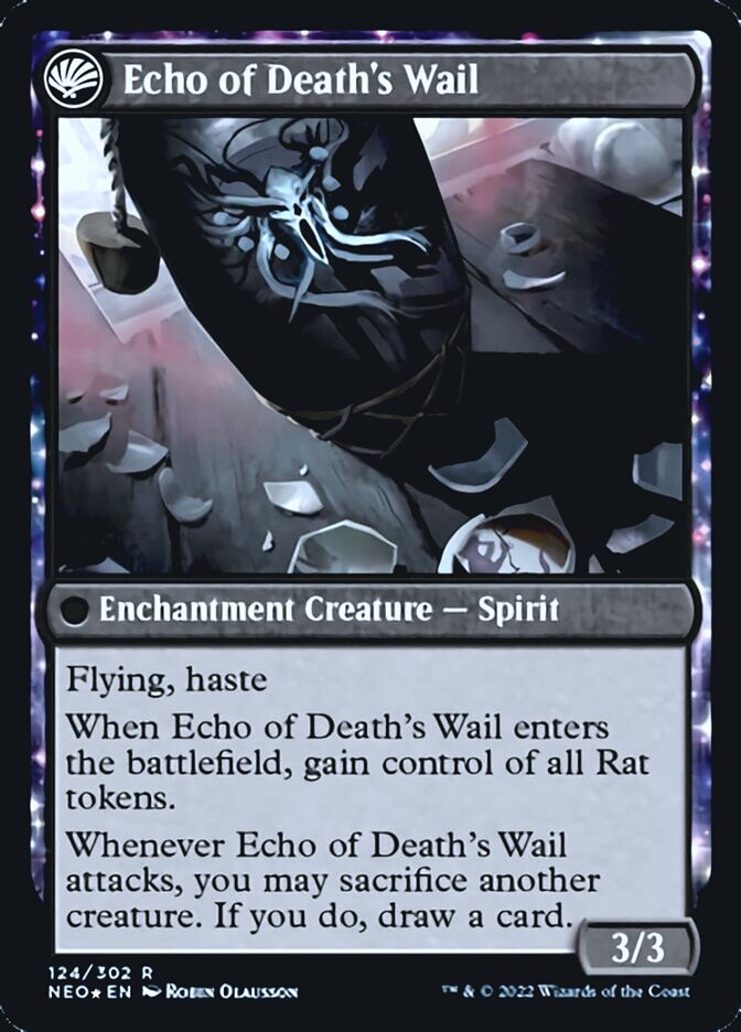 Tribute to Horobi // Echo of Death's Wail [Kamigawa: Neon Dynasty Prerelease Promos] - The Mythic Store | 24h Order Processing