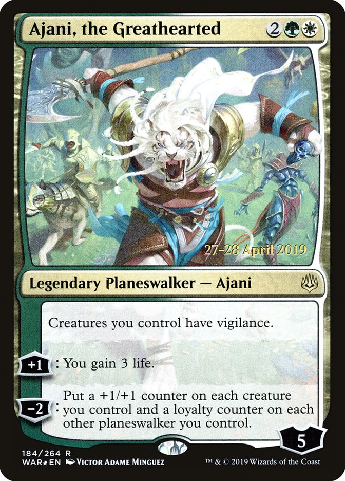 Ajani, the Greathearted [War of the Spark Prerelease Promos] - The Mythic Store | 24h Order Processing