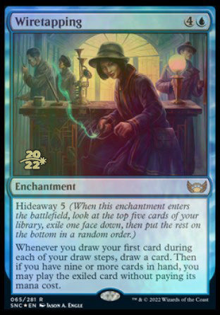 Wiretapping [Streets of New Capenna Prerelease Promos] - The Mythic Store | 24h Order Processing