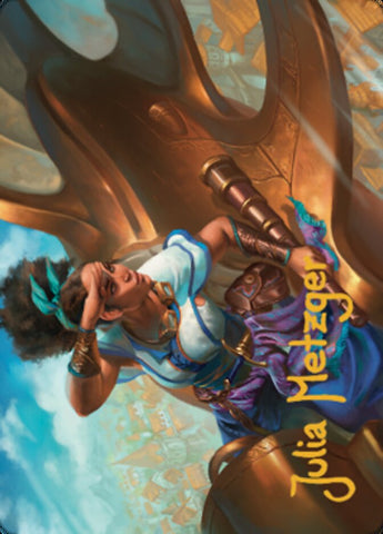 Talas Lookout Art Card (Gold-Stamped Signature) [Dominaria United Art Series] - The Mythic Store | 24h Order Processing