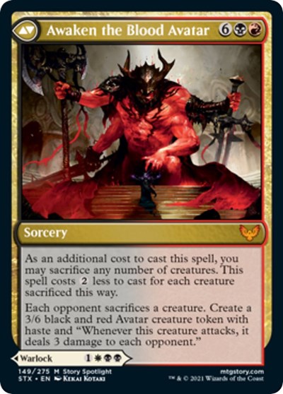 Extus, Oriq Overlord // Awaken the Blood Avatar [Strixhaven: School of Mages Prerelease Promos] - The Mythic Store | 24h Order Processing