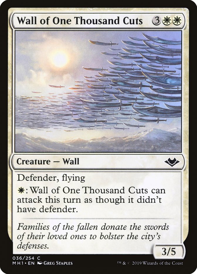 Wall of One Thousand Cuts [Modern Horizons] - The Mythic Store | 24h Order Processing