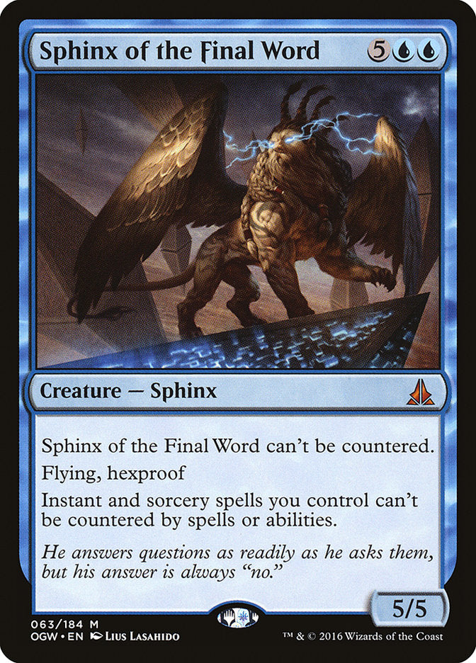 Sphinx of the Final Word [Oath of the Gatewatch] - The Mythic Store | 24h Order Processing