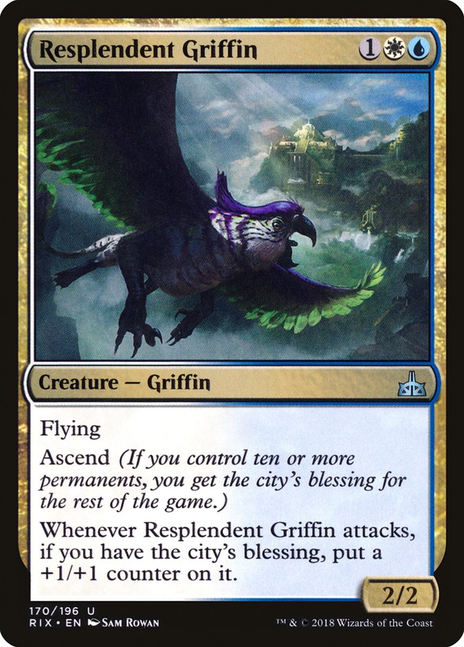 Resplendent Griffin [Rivals of Ixalan] - The Mythic Store | 24h Order Processing