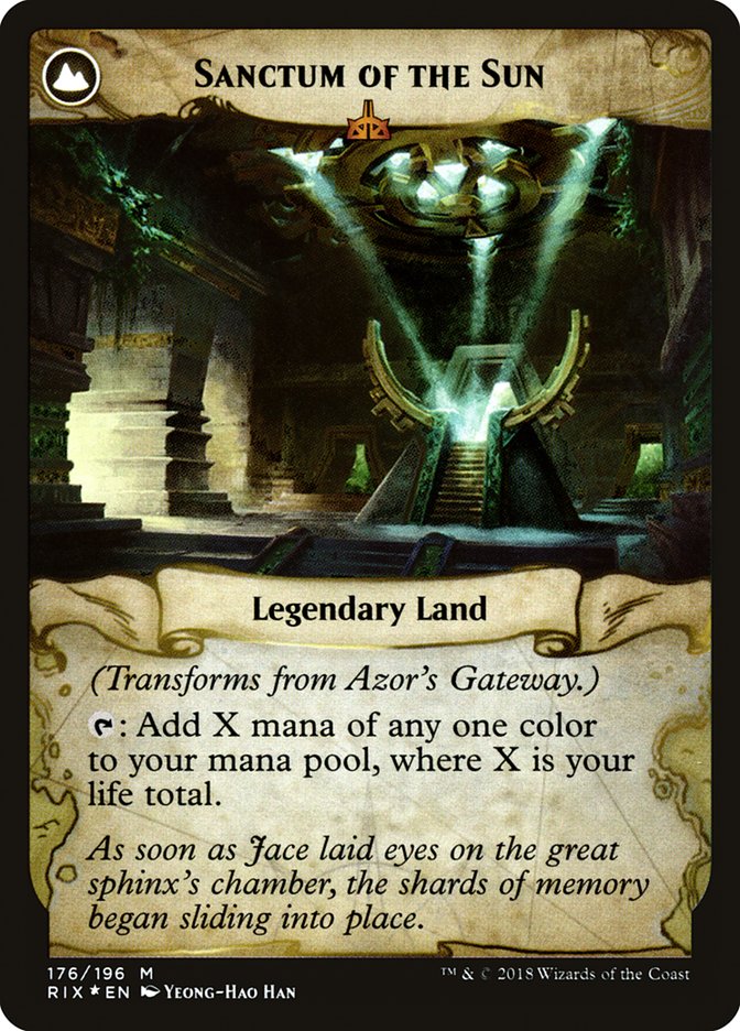 Azor's Gateway // Sanctum of the Sun [Rivals of Ixalan Prerelease Promos] - The Mythic Store | 24h Order Processing