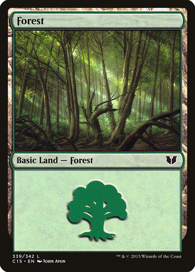 Forest (339) [Commander 2015] - The Mythic Store | 24h Order Processing