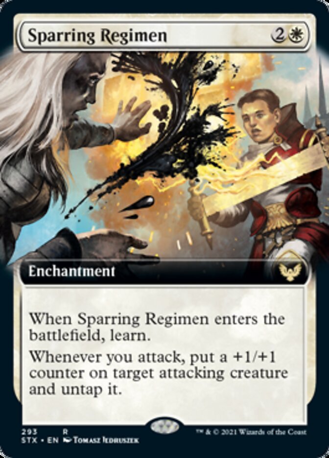 Sparring Regimen (Extended Art) [Strixhaven: School of Mages] - The Mythic Store | 24h Order Processing