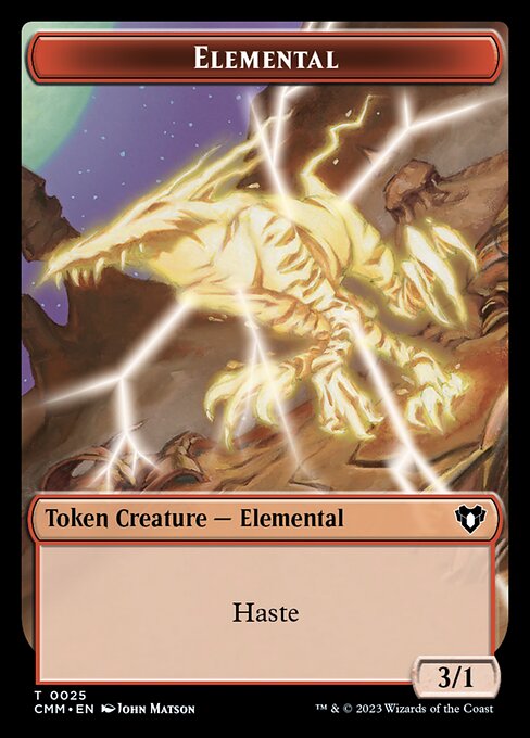 Clue // Elemental (0025) Double-Sided Token [Commander Masters Tokens] - The Mythic Store | 24h Order Processing