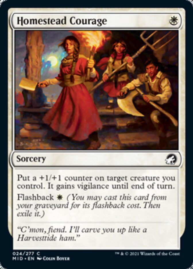 Homestead Courage [Innistrad: Midnight Hunt] - The Mythic Store | 24h Order Processing