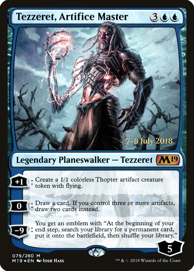 Tezzeret, Artifice Master [Core Set 2019 Prerelease Promos] - The Mythic Store | 24h Order Processing