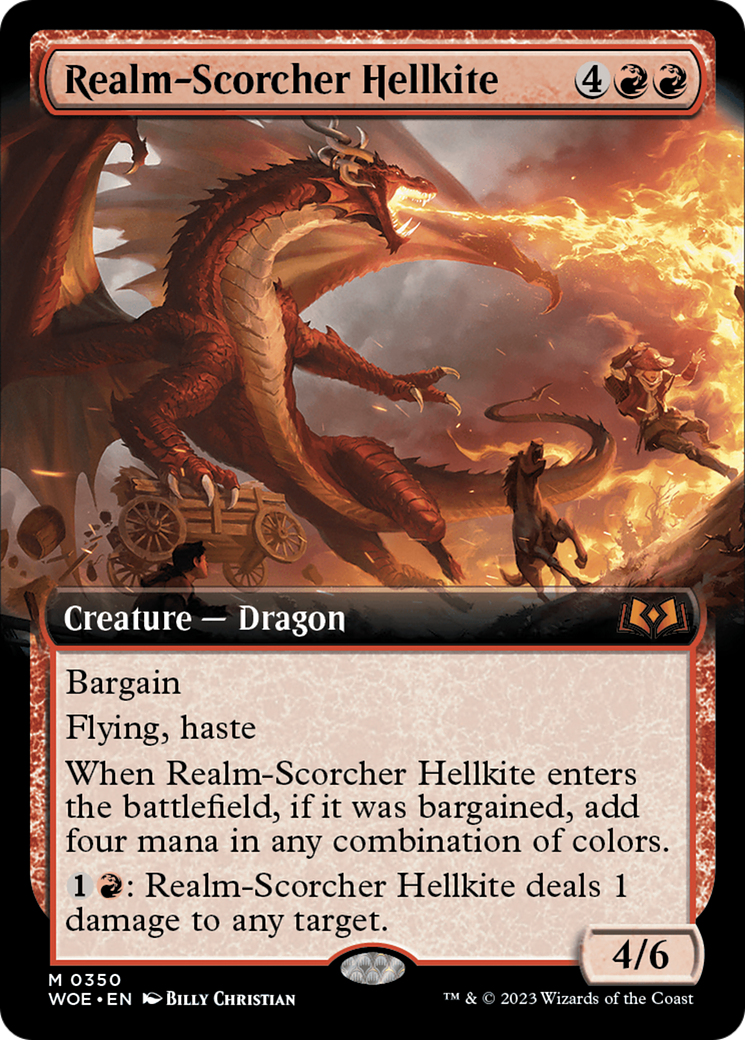 Realm-Scorcher Hellkite (Extended Art) [Wilds of Eldraine] - The Mythic Store | 24h Order Processing