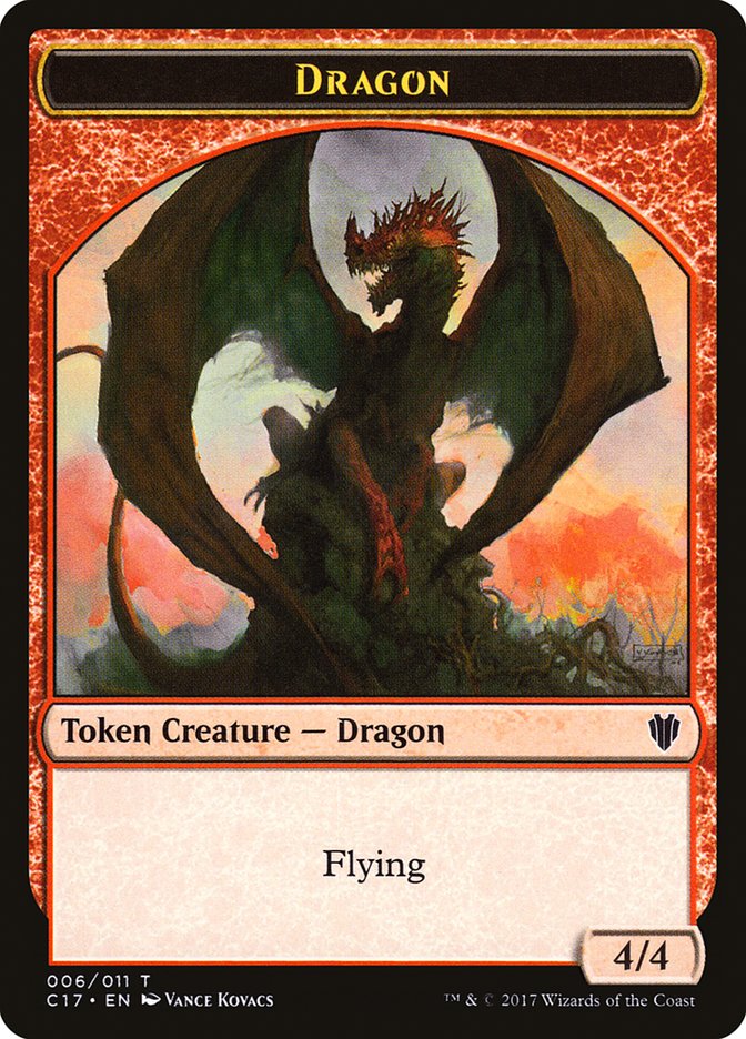 Cat Dragon // Dragon (006) Double-Sided Token [Commander 2017 Tokens] - The Mythic Store | 24h Order Processing
