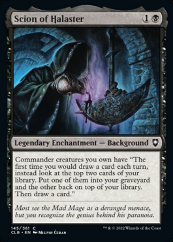 Scion of Halaster [Commander Legends: Battle for Baldur's Gate] - The Mythic Store | 24h Order Processing