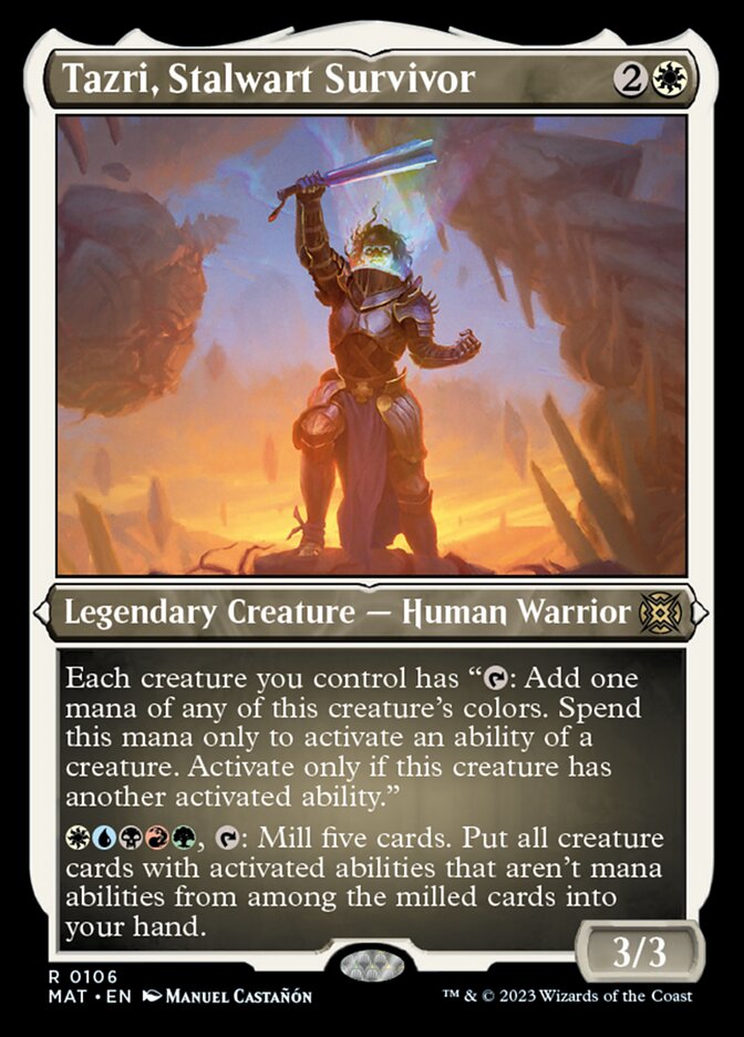 Tazri, Stalwart Survivor (Foil Etched) [March of the Machine: The Aftermath] - The Mythic Store | 24h Order Processing