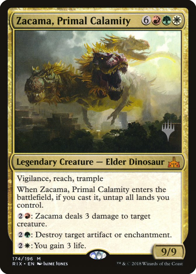 Zacama, Primal Calamity (Promo Pack) [Rivals of Ixalan Promos] - The Mythic Store | 24h Order Processing