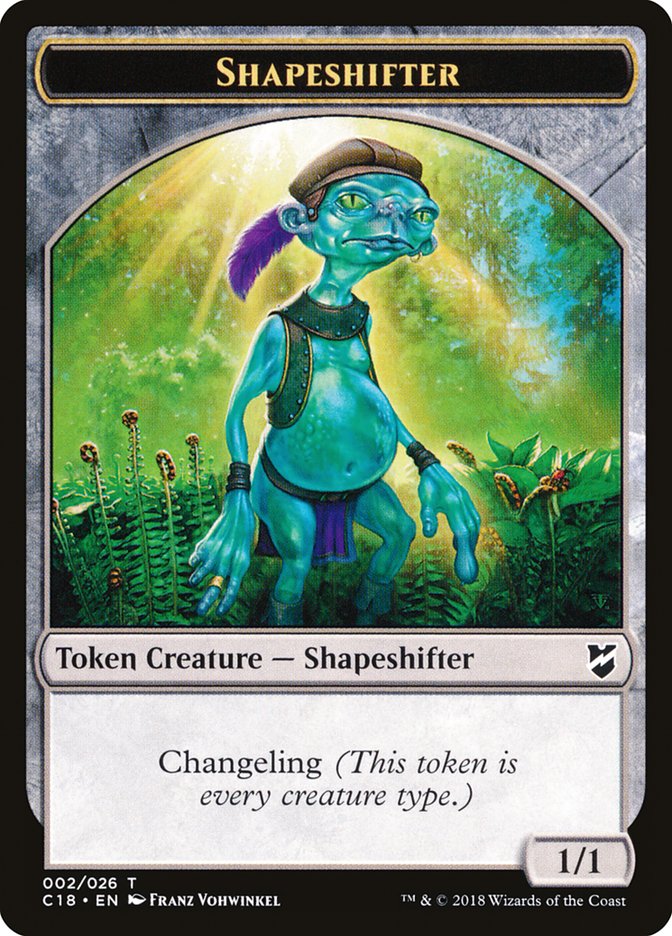Zombie // Shapeshifter Double-Sided Token [Commander 2018 Tokens] - The Mythic Store | 24h Order Processing